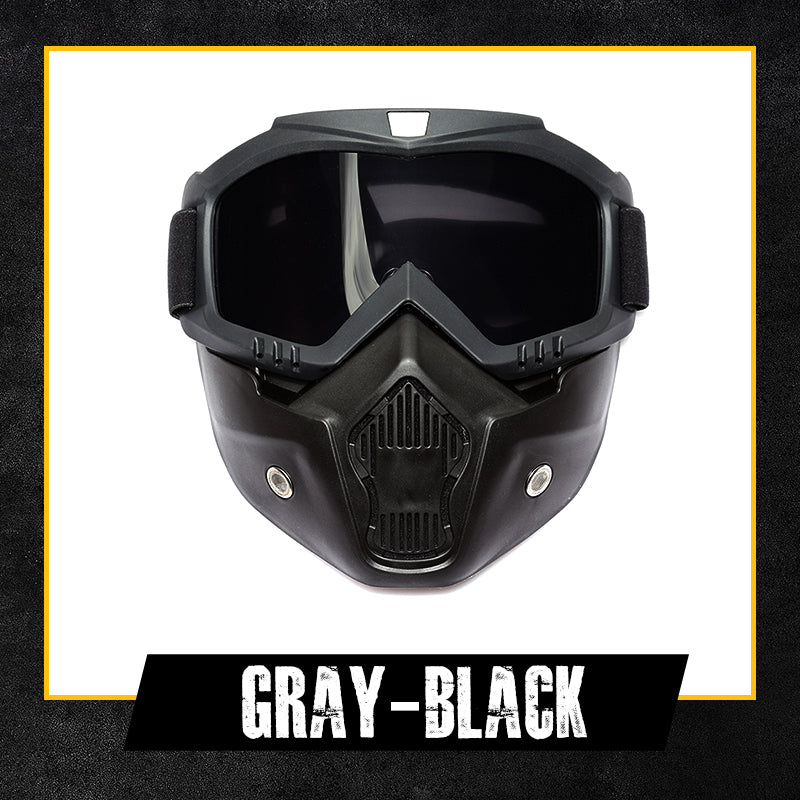 HD Anti-fog Detachable Full Face Goggles(Anti-Glare, Anti-Ultraviolet Radiation, Anti-Dust)