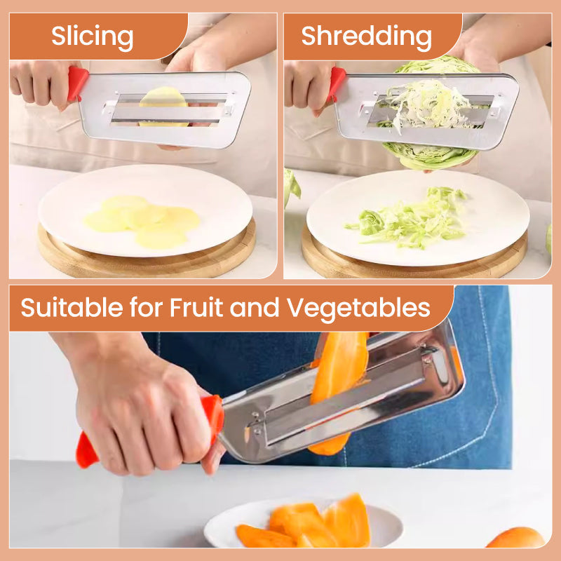 🌟Best Kitchen Gift🎁🧑🍳Stainless Steel Double-layer Slicer