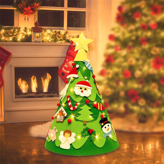 🎄 Felt Christmas Tree – Fun, No-Mess Holiday Magic! 🧬✨